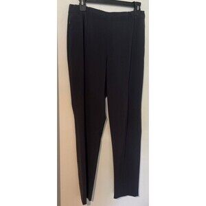 M.M. Lafleur Gray/Blue Front Seamed Leg Size 4 Pants